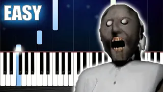 Granny Chapter 2 Theme EASY Piano Tutorial By PlutaX 