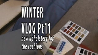 CHOOSING YACHT UPHOLSTERY. Winter refit Vlog part 11