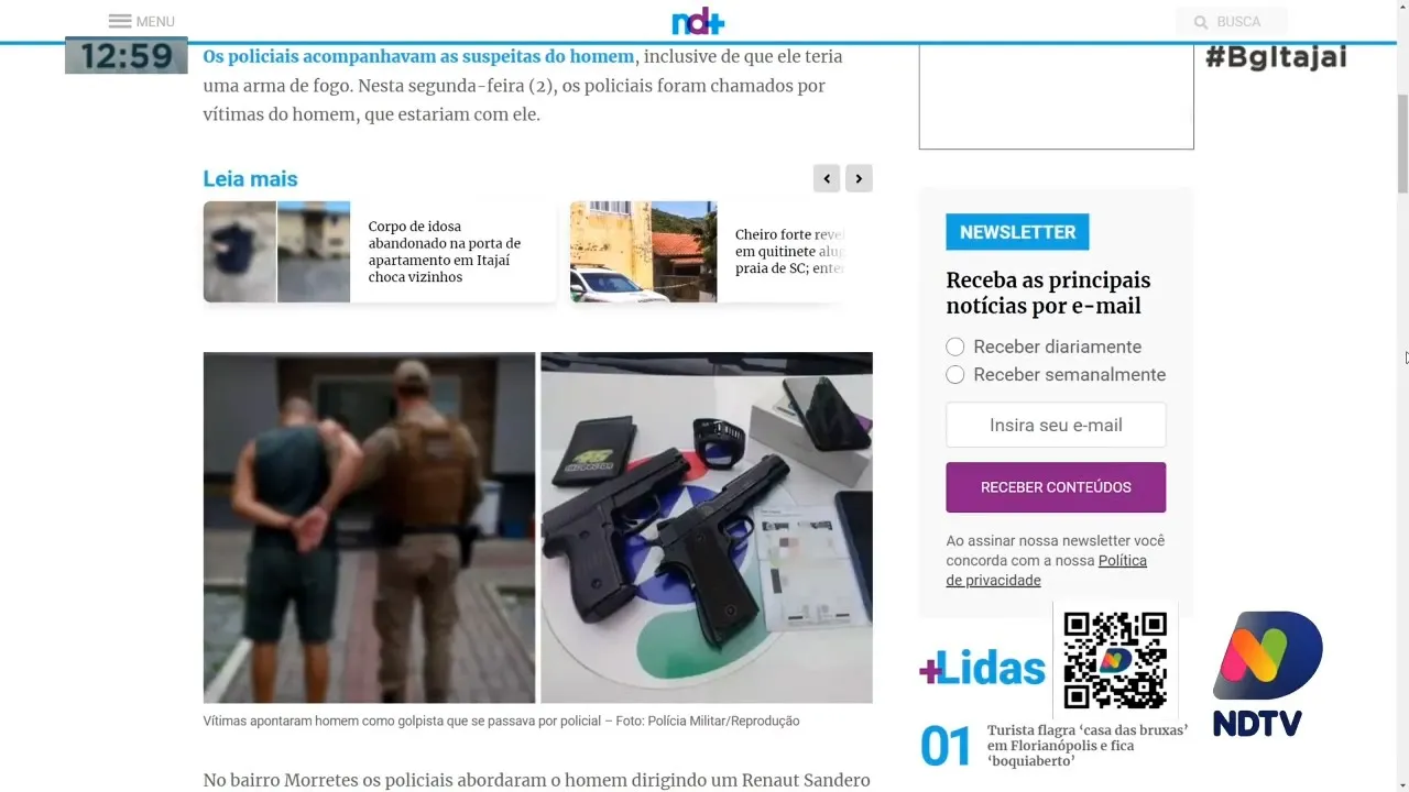 Homem se passava por Policial Militar para aplicar golpes