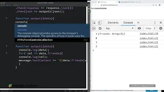 Nested JSON data Output Lesson 08