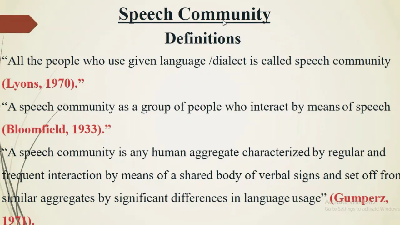 Speech Community in Sociolinguistics | Definition & Characteristics