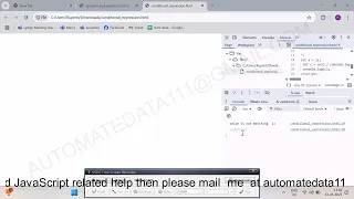 7 JavaScript Conditional Expressions Ternary Operator Switch Alert Prompt Explained