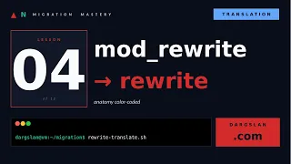 LESSON 04 mod - rewrite the rewrite engine