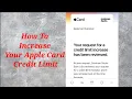 How To Increase Your Apple Card Credit Limit