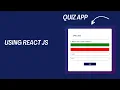 How To Make A Quiz App In React JS Build Quiz App Using HTML CSS and React JS