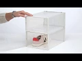How To Assemble Your mDesign Stackable Shoe Boxes