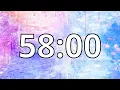 58 Minute Timer with Music Abstract Timer