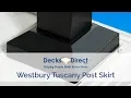 Post Skirt for Westbury Aluminum Rail