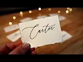Wedding DIY Deckle Edge Place Cards Handwritten Fonts w Cricut