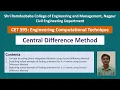 Central Difference Method