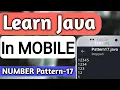 NUMBER Pattern-17 In JAVA Pattern Programs In Java Java Pattern Programs Learn Java In Mobile