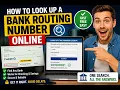 How to look up a bank routing number online