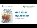 MAT 1033C MyLab Math Student Registration PBSC