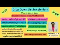 How to Handle Dropdown list in Selenium WebDriver SelectByIndex SelectByValue SelectByVisibleText