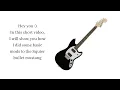 Squier bullet mustang mods PART 1