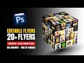 FREE PSD Crossover Church flyers WORD Jesus is coming again