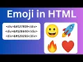 Emojis on HTML How to add emoji in website How To Add Emoji Symbols In HTML File