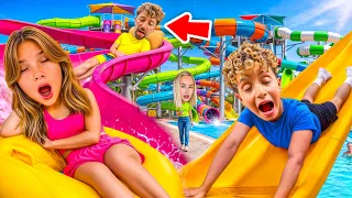 AQUAPARKTA UYUDULAR ‼️ KUZEY ELİF HAVUZA DÜŞTÜ !!