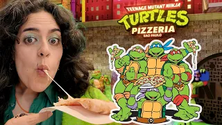 Fui VIP na Pizzaria das TARTARUGAS NINJA na Av Paulista - Maíra Medeiros