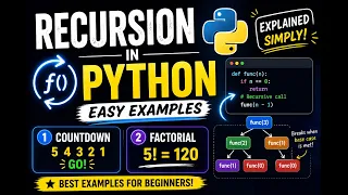 Recursion in Python Explained Simply Countdown Factorial Programs with Easy Examples