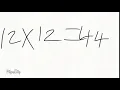 How Is 12 Times 12 144