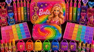 Satisfying Slime ASMR Making Rainbow Slime Mixing Makeup Lipsticks Candy M&Ms