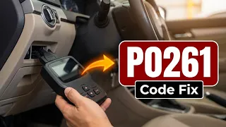 How To Fix P0261 Code - Cylinder 1 Fuel Injector Circuit Low And Misfire Repair
