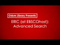 ERIC at EBSCOhost Advanced Search