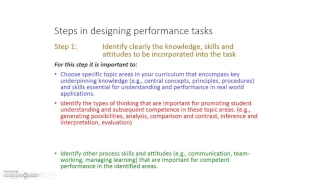 Producing Performance Tasks