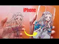 Anime phone case Painting tutorial - Nene Yashiro TBHK iPhone