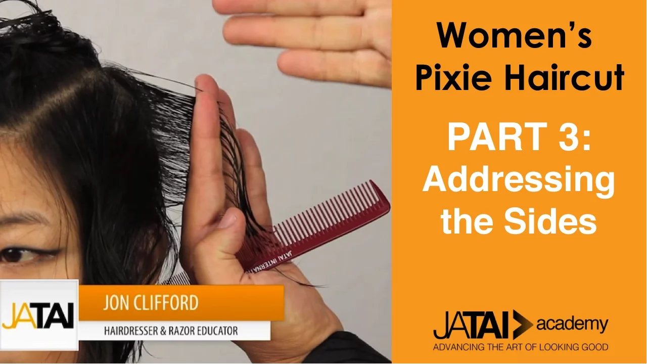 Pixie Haircut for Women - Addressing the Sides - Part 3