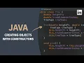 Java Tutorial - Creating objects with constructors