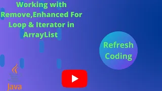 Remove Enhanced For Loop Iterator in ArrayList