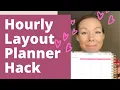 EPIC Hourly Layout Hack Hourly Planner Hack How to Use More Planner Space Erin Condren