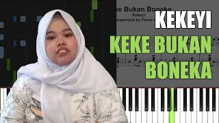 Download Kekeyi - Keke Bukan Boneka || Complete Piano Tutorial + FREE Sheet Music MP3