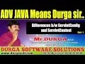 ADV JAVA Differences between ServletConfig and ServletContext Part - 1