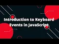 JavaScript Tutorial in Hindi Introduction to Keyboard Events in JavaScript