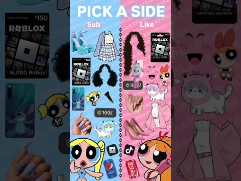 PICK A SIDE NO ROBLOX!! #roblox #superpowers #florzinha #lindinha