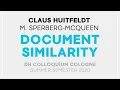Claus Huitfeldt Michael Sperberg-McQueen Document Similarity DH Colloquium Cologne 2020