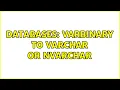 Databases varbinary to varchar or nvarchar