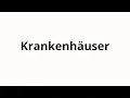 Download Lagu Hoe spreek je Krankenhäuser uit