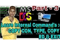 DOS-3 - Learn Internal Commands