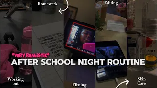Download MY *REALISTIC* AFTER SCHOOL NIGHT ROUTINE | homework, chores, gym, skincare, etc MP3