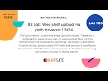 8 3 Lab Web shell upload via path traversal by Karthikeyan Nagaraj 2024