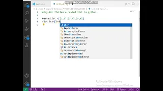 Day 26 Python Program to Flatten a Nested List