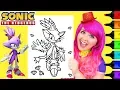 Coloring Blaze The Cat Sonic The Hedgehog Coloring Page Prismacolor Markers KiMMi THE CLOWN