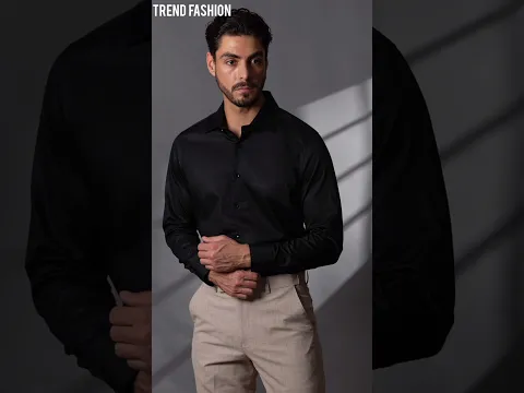 Classic Shirt in Jet Black || Trend Fashion #mensfashion #fashion #newfashion