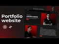 Portfolio website using react js