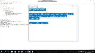Counting Numbers using Tkinter-very easy way