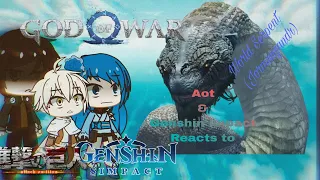 Download Aot and Genshin Impact reacts to World Serpent(Gow4) | Gacha club | Wade MP3